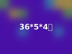 36*5*4．