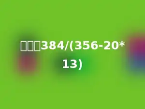 计算：384/(356-20*13)