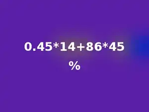 0.45*14+86*45%
