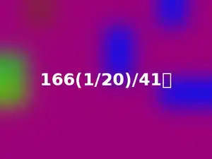 166(1/20)/41．