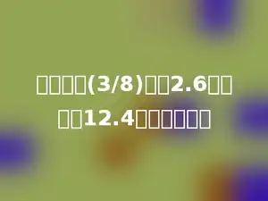 一个数的(3/8)减去2.6正好等于12.4．求这个数．