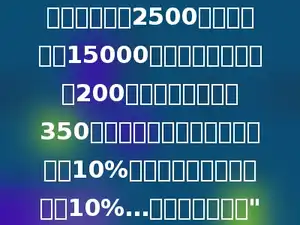 深圳中学新落成的"科学馆"美丽壮观，每层有2500平方米，共有15000平方米．打地基用去200万元，第一层造价350万无，第二层造价比第一层增加10%，第三层造价第二层增加10%…，依此类推，则"科学馆"全部造价为多少万元．