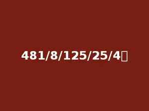 481/8/125/25/4．