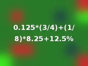 0.125*(3/4)+(1/8)*8.25+12.5%