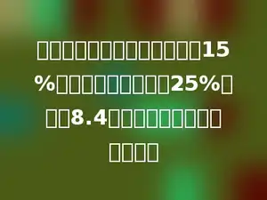 一根绳子，第一次用去全长的15%，第二次用去全长的25%，还剩8.4米，这根绳子原来长多少米？