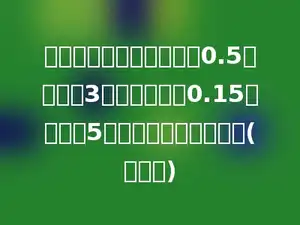 小佳买本子比买铅笔多花0.5元，买了3支铅笔，每支0.15元，买了5本本子，每本多少钱？(方程解)