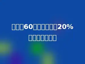 甲数是60，乙数比甲多20%，乙数是多少．