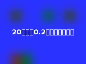 20千克：0.2吨的比值是多少