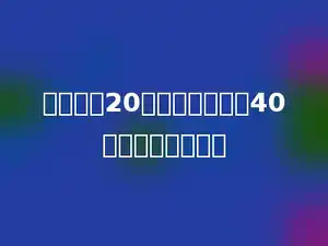 暖袋每个20元，李师傅买了40个，要付多少元．
